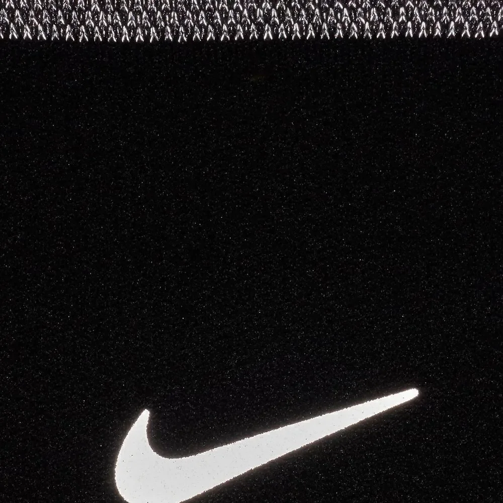 Nike Spark Lightweight Crew Running Socks Black Silver Women's M 7-9.5 Brand New